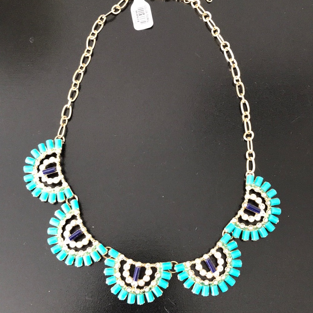 Blue and gold necklace